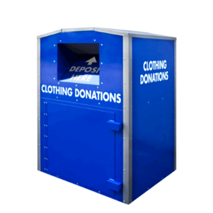 Clothing Bins relocated