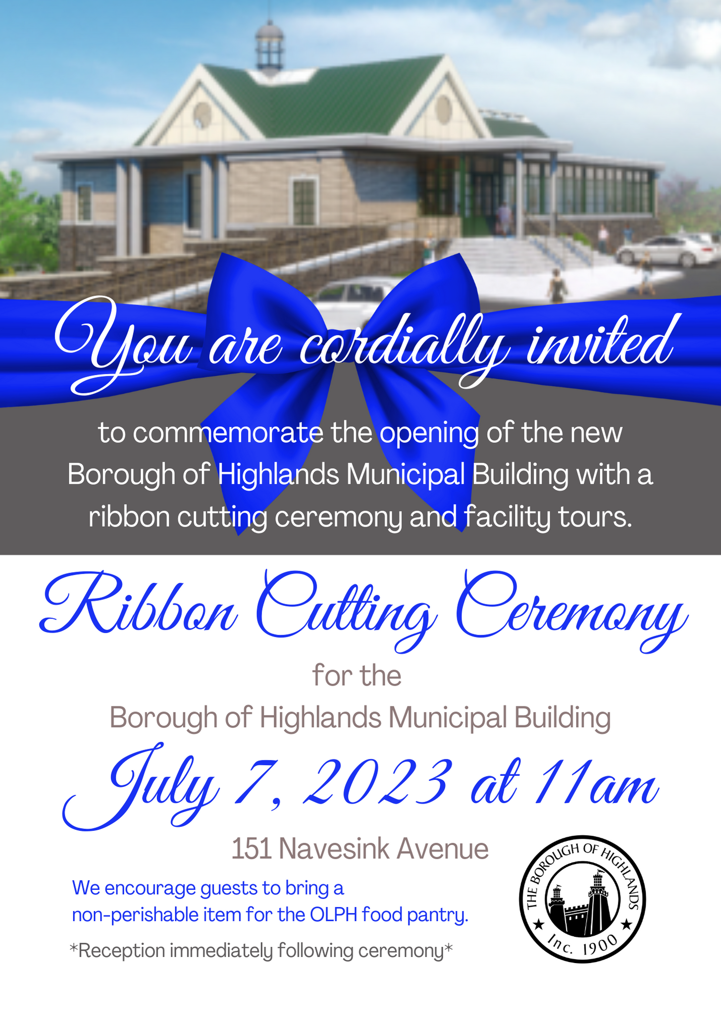 Ribbon Cutting for New Borough Hall Home Borough of Highlands, New