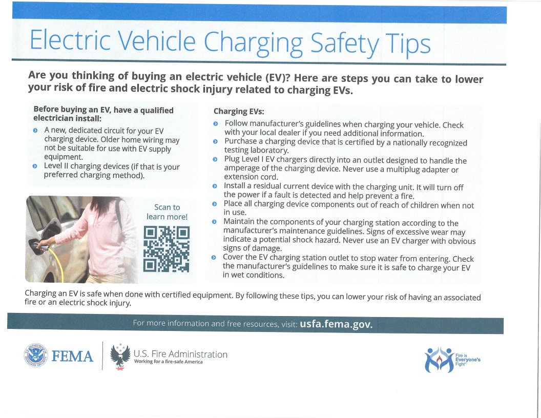 Electric Vehicle Charging Safety Tips Home Borough of Highlands